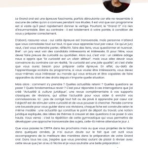 Mot de l'auteur de la revue par Camille Décode, enseignante en droit