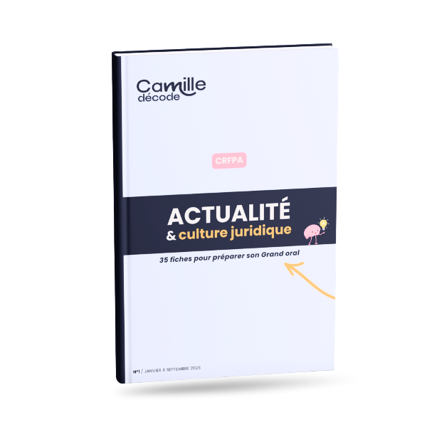 Couverture de la revue Actualité et culture juridique n°1 pour préparer le Grand oral du CRFPA